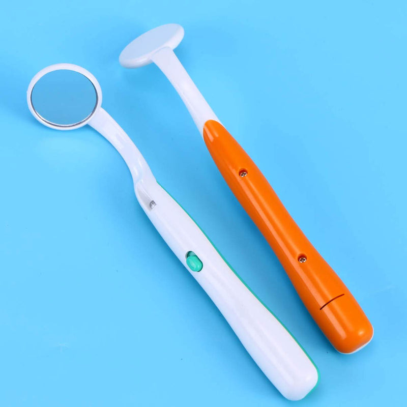 Mirror with Led Light for Teeth Inspection, Anti-Fog Mirror for Oral Care, lighted inspection Tool 5.86 Inch Plastic