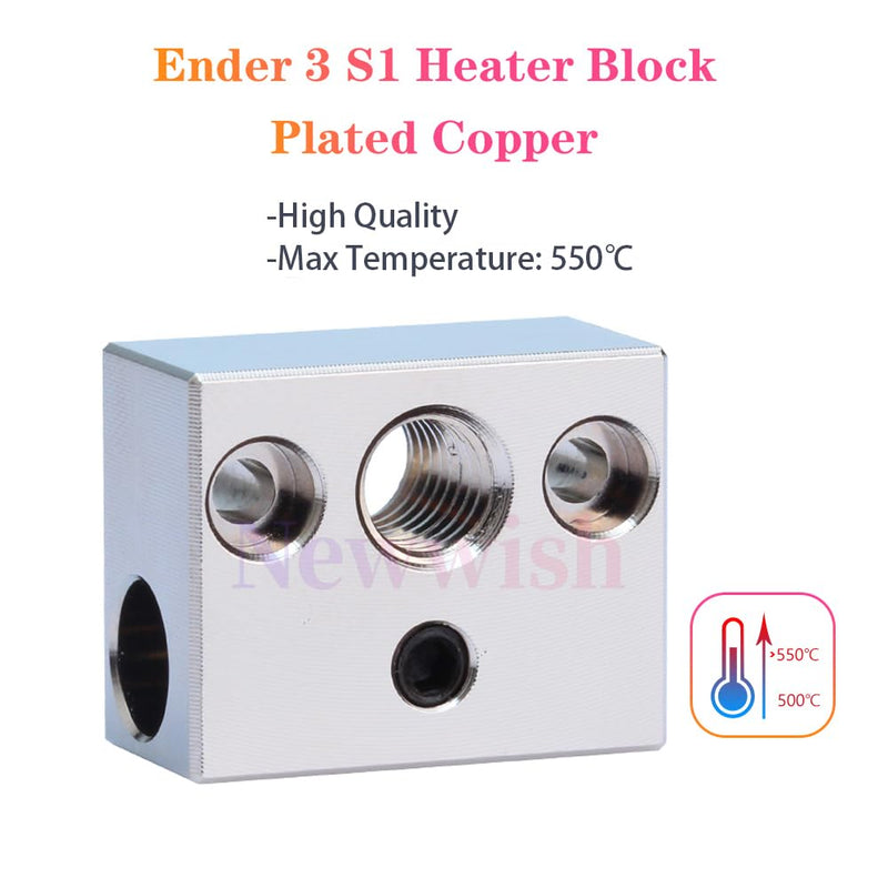 Sprite Extruder Pro Ender 3 S1 Hotend Upgrade Kit,Plated Copper Heater Block,Nozzle 0.4mm,Bi-Metal Heatbreak for Ender 3 S1,Ender 3 S1 Pro,Ender 3 S1 Plus,CR-10 Smart Pro Hotend,300℃ Plated Copper Kit