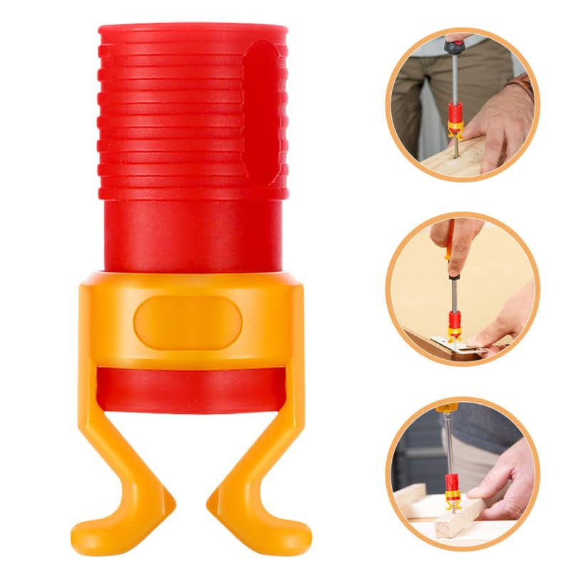 ARTIBETTER 6pcs Screw Gripper Tool For Woodworking Screw Holder Clamp For Drill Plastic Screw Holder Sleeve Screw Clip For Fixing Screws