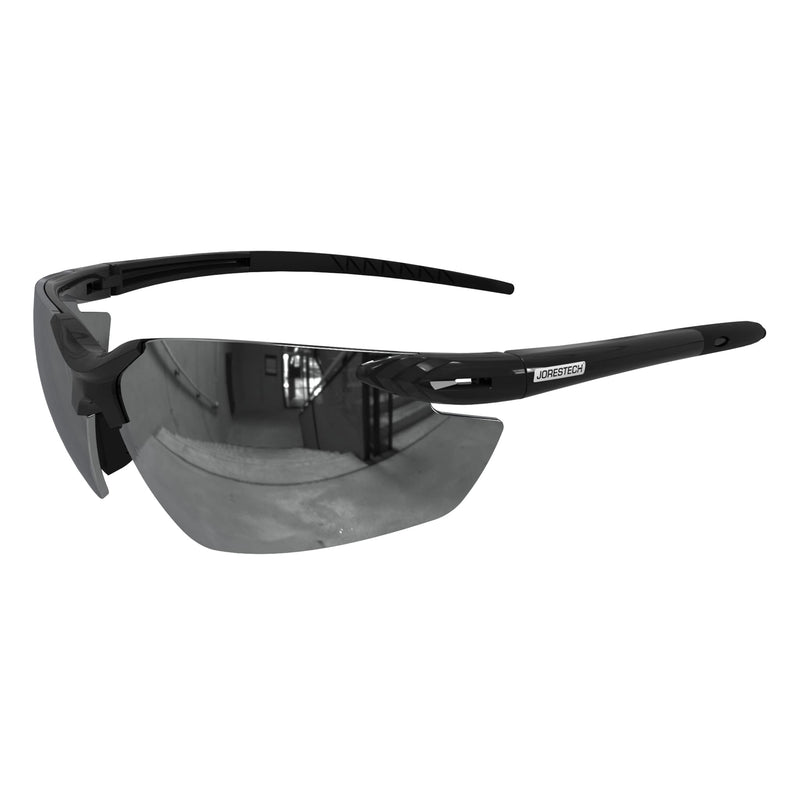 JORESTECH Safety Eyewear, ANSI Z87+ Impact Resistant Polycarbonated Eye Protection Safety Glasses, pack of 12 Black Mirror
