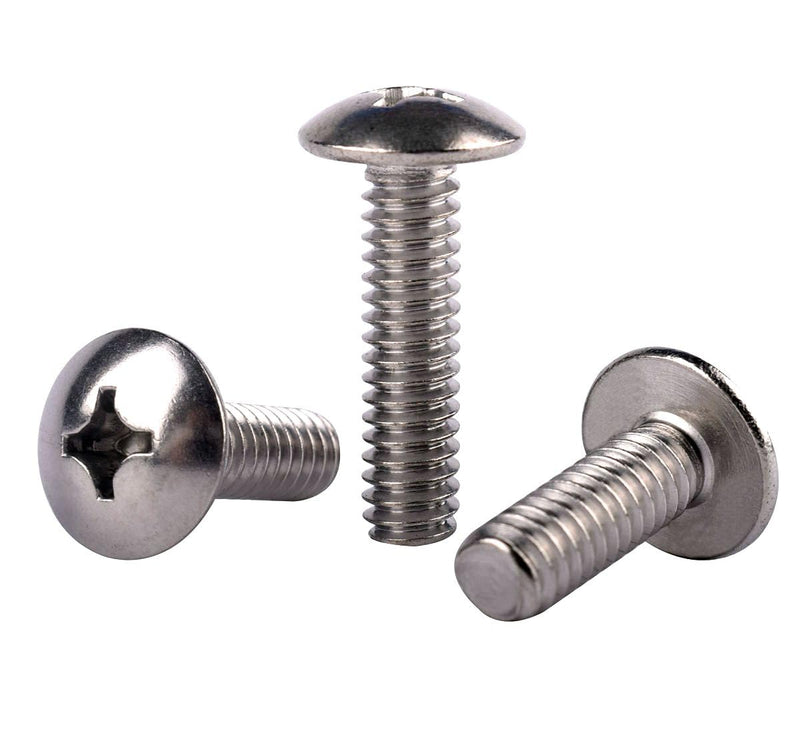 #8-32 x 1/2" Truss Head Phillips Machine Screws, 304 Stainless Steel 18-8, UNC Full Machine Thread, Bright Finish, Quantity 50Pcs #8-32 x 1/2" (50PCS)