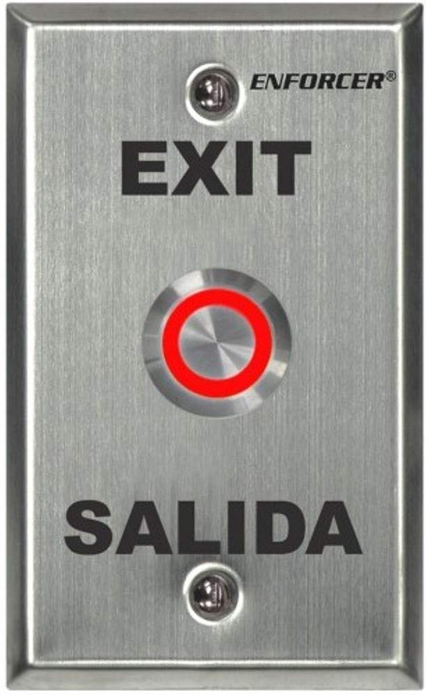 Seco-Larm Enforcer Push-to-Exit Plate, Vandal Resistant, Illuminated (SD-7275SGEX1Q)