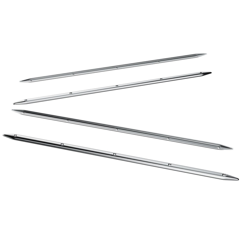 NovelBee 4pcs 24" x 3/4" Boat Rub Strakes,316 Stainless Steel Line Rub Strake Protection for Marine Boat Yacht RV