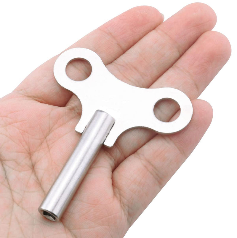 Clock Winding Key Wood Clock Key Metal Clock Key Sturdy Clock Tool Winding Chain Repair Tool Clock Accessories, Silver