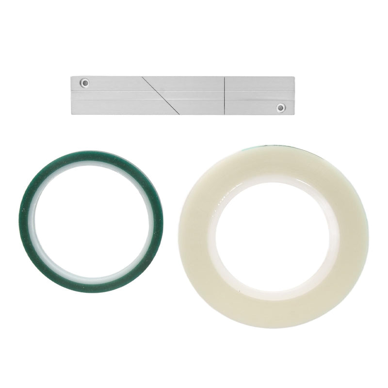 Pomya 1/4 10 Inch Tape Splicing Set Length Adjustable with Professional Studio Grade CNC Aluminum Block, for Revoxsonido Opening Reel to Reel Tape