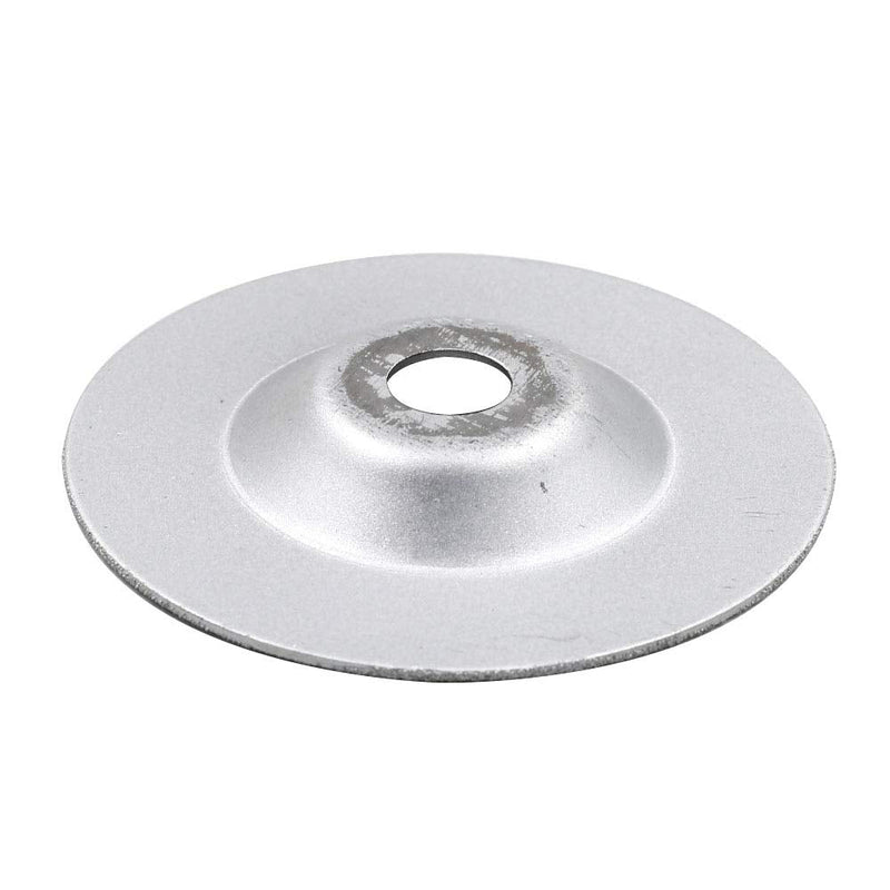 4 Inch Diamond Grinding Cup Wheel for Granite Marble Iron Steel Masonry Convex Vacuum Brazed Grinding Disc Fits 5/8 Inch Arbor