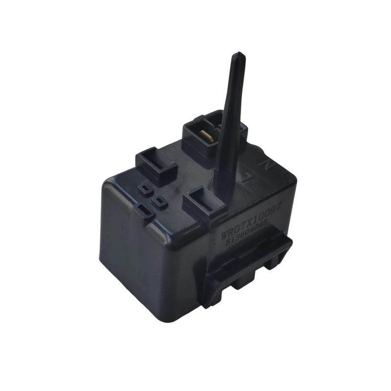 2024 New Upgraded WR07X10097 Start Relay and Matched 12uF 250VAC Run Capacitor Kit Fit For GE Refrigerators -Replaces 1265640 PS1766101 AP4300623 513604045
