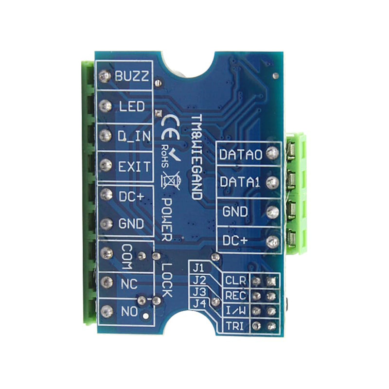 12V Access Control Mini Relay Module Controller Board TM Wiegand 26-44 RFID Card Reder Door Access Control System Support Admin Card 1000user