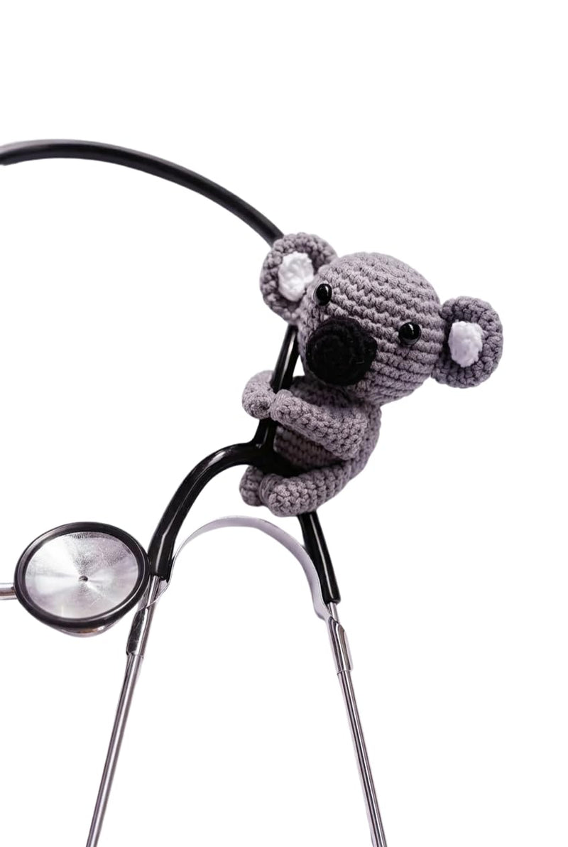 Handmade Crochet Koala Stethoscope Accessories Charm – Cute & Comfortable for Pediatricians and Nurses