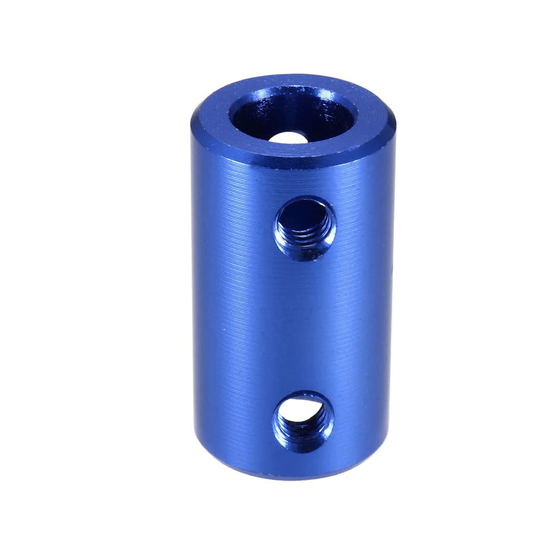 uxcell 8mm to 8mm Bore Rigid Coupling Set Screw L25XD14 Aluminum Alloy,Shaft Coupler Connector,Motor Accessories,Blue w Wrench