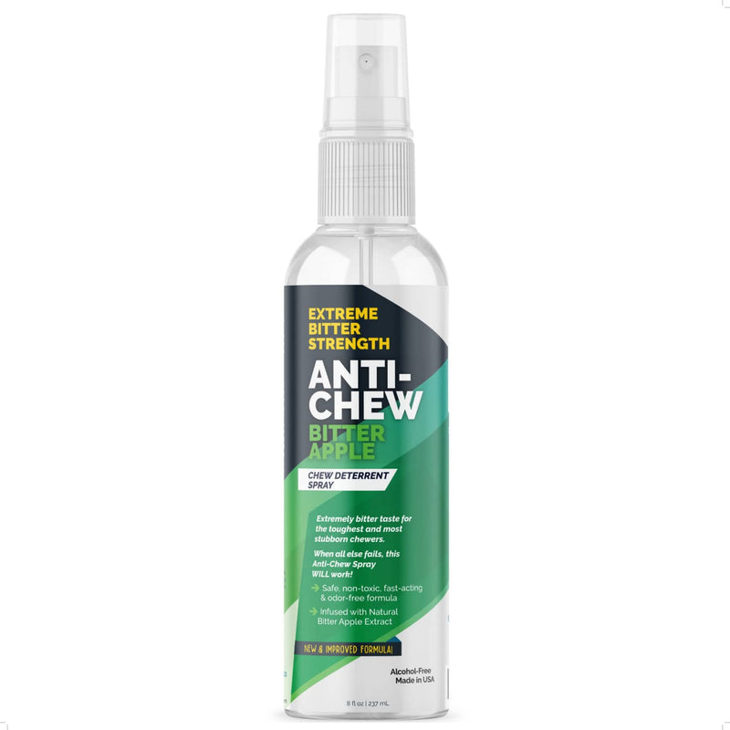 Bitter Apple Spray for Dogs to Stop Chewing Furniture Paws & Household Items 5X Strength NO CHEW Spray - Natural, Alcohol Free & Non Toxic | Effective Anti Chew Deterrent Spray | Made in USA Green - PawsPlanet Australia