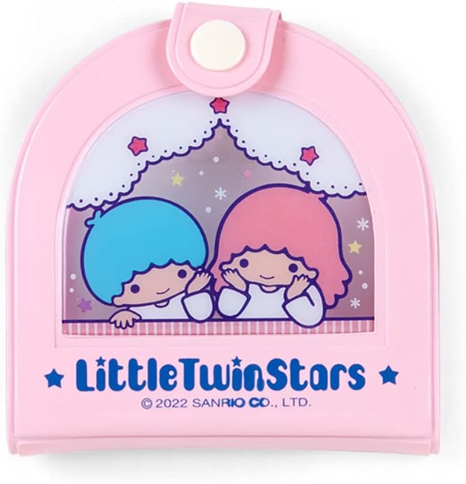 Sanrio 795712 Mirror Comb with Vinyl Case Kikirara LITTLE TWIN STARS Fashionable Miscellaneous Goods ~ Habae Sanrio ~ Character 3.3 x 0.5 x 3.2 inches (8.5 x 1.2 x 8.2 cm) - NewNest Australia