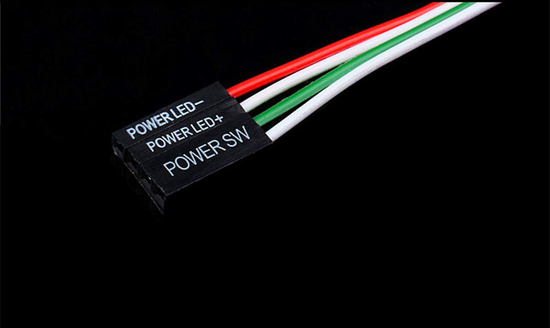 NOYITO 16mm Chassis Switch Metal Button Switch with 22inchs Extension Cable Red Yellow Blue Green Switch Symbol Suitable for Computer DIY Switch (16mm, Blue Symbol)