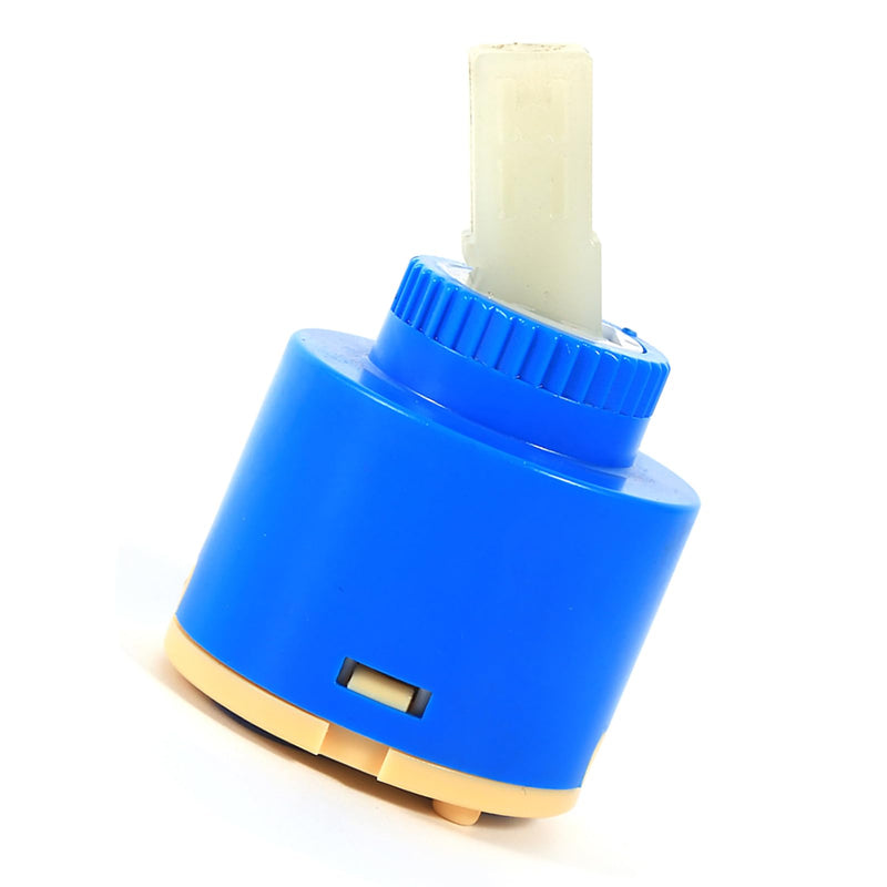 40mm Ceramic Cartridge, Water Mixer Tap Inner Control Faucet Valve Tap Water Mixer PP Plastic Blue Practical Replacement Ceramic Disc Cartridge for Kitchen Faucet, Bathroom Faucet (40mm)