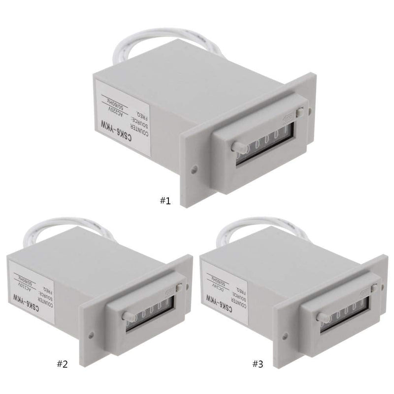 Pulse Counter, CSK6-YKW 6 Digital Pulse 24v Counter 6 Digit electromagnetic 24v Digit Electromagnetic Pulse Counter(DC24V)