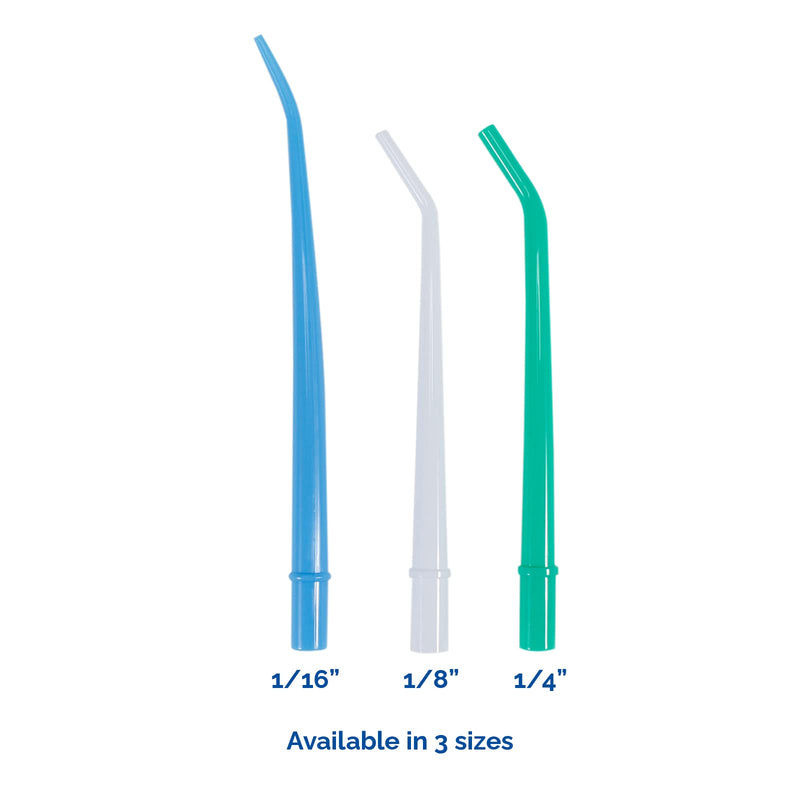 JMU 100Pcs Dental Surgical Aspirator Tips 1/8" Inch, Disposable Suction Tips White, 4 Bags of 25 White-1/8" 100