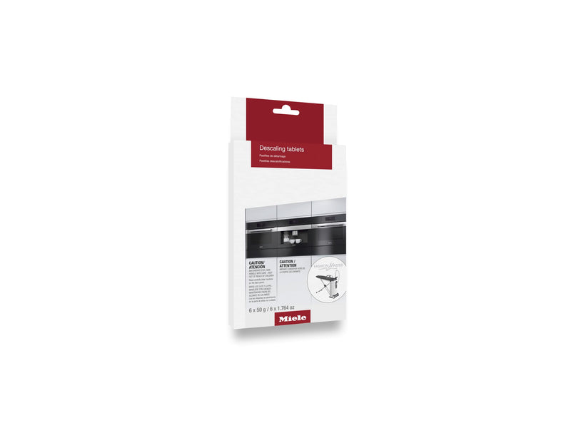 Miele Descaling Tablets for Coffee Machines, Steam Ovens, Ovens, Ranges, 6 count