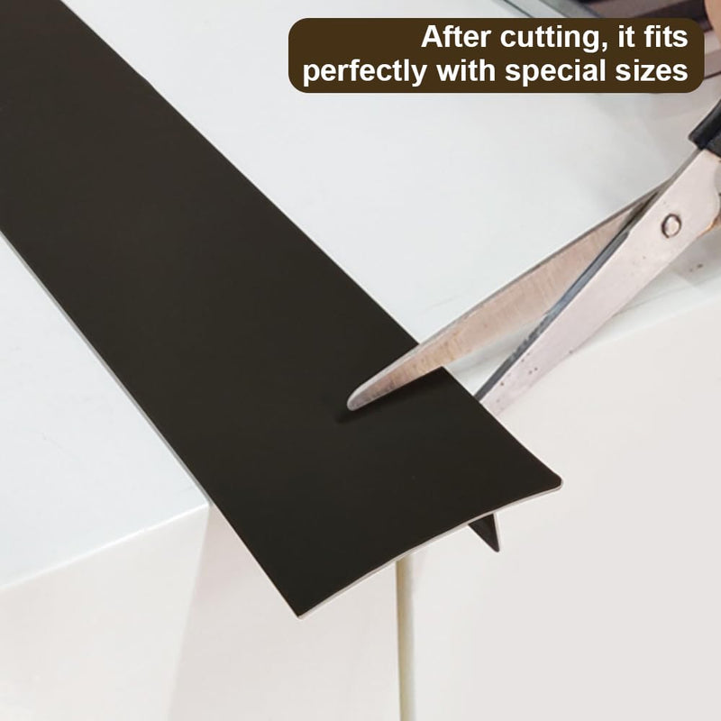 Silicone Kitchen Stove Counter Gap Covers, Anti-Slip Non-Tacky Filler Seals Spills Between Counter, Stovetop, Oven, Washer, Set of 2 (21 Inches, Black) by Gosmol 21 inch