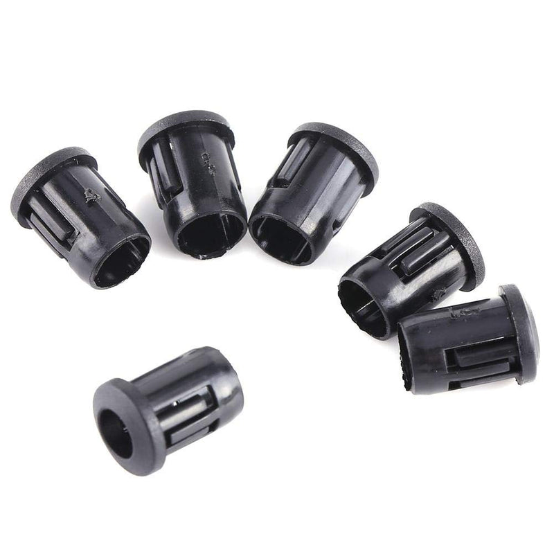 50 PCS Lamp Socket Diode Holder, Nylon Light Clip Bezel Mount ID 3MM 5MM 8MM, Black LED Sockets Clip Display Panel(3mm)