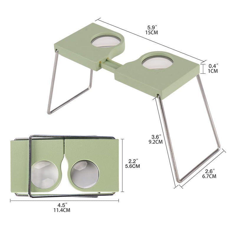 Wearable 4X Pocket Stereoscope - Lightweight Microscope with Adjustable 55-75 mm Lens Distance, Essential for Examiners, Surveyors, Engineers & Architects 1
