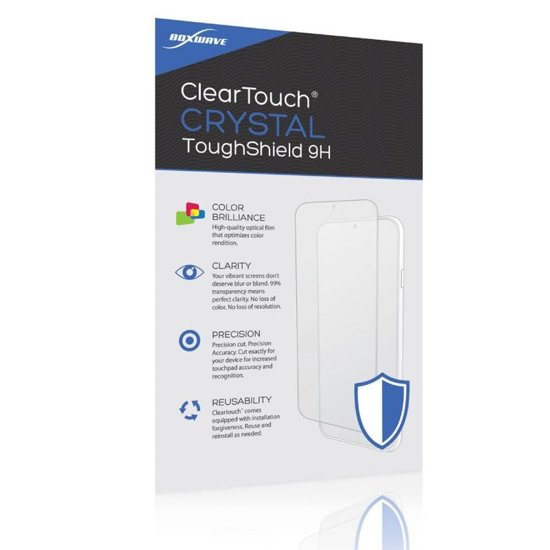 BoxWave Screen Protector Compatible with Santa Medical Dual Color OLED Pulse Oximeter - ClearTouch Crystal ToughShield 9H (2-Pack), Clear 9H Tough Flexible Film Screen Protector