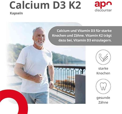 Calcium D3 K2 capsules 60 pieces - NewNest Australia