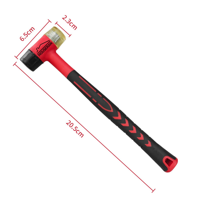 Rubber Mallet, Rubber Mallet Hammer, Double-Face Hammer, Small Rubber Mallet, Rubber Hammer for Vinyl Flooring, Tile, Crafts, Jewelry Making 25 Mm One-piece Mallet