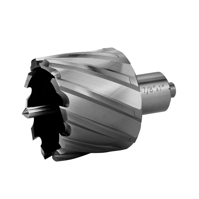 Annular Cutter JESTUOUS 1-7/8 * 1 Inch Cutting Diameter 3/4 Weldon Shank 1 Cutting Depth with Pilot Pin Slugger Bits HSS Kit for Magnetic Drill Press,1 Piece