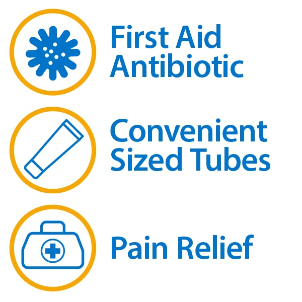 Globe (4 Pack Triple Antibiotic + Pain Relief Ointment 1oz, First Aid Antibiotic, Soothes Pain, Cuts, Burns and Scrapes 24 Hour Infection Protection