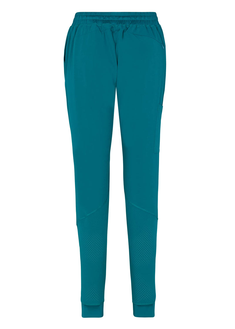 Natural Uniforms Womens Cool Stretch Jogger Scrub Set with Regular and Petite Sizes Teal Medium