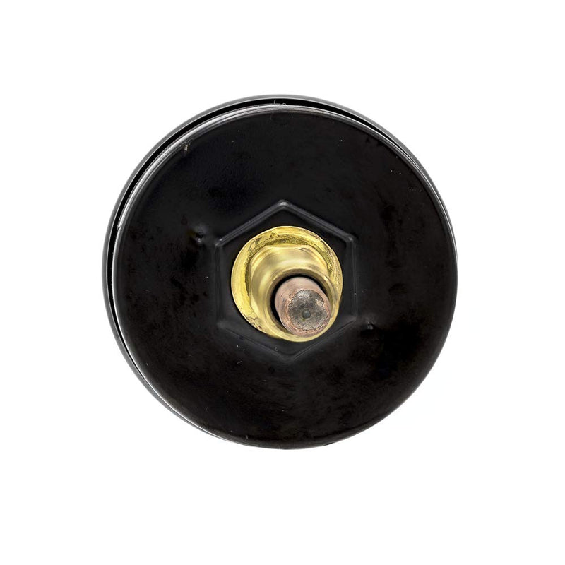 PIC Gauges TRI-RC-254R2.95-D 2-1/2" Dial Size, 1/4" Male NPT Connection Size, Stem Length 2.95 inches, 0/75 psi Range, Commercial Tridicators with Black Steel Case, Bronze Internals