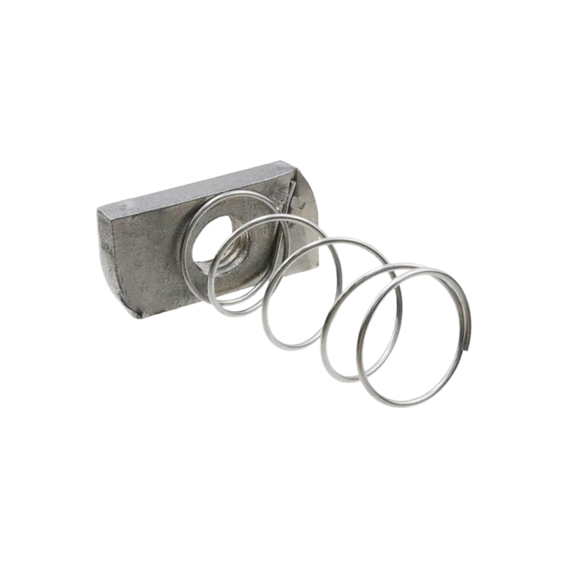 Semetall Spring Channel Nut,3/8" UNC Threads-0.24" Thickness,304 Stainless Steel Strut Spring Channel Nuts,(Pack of 20)