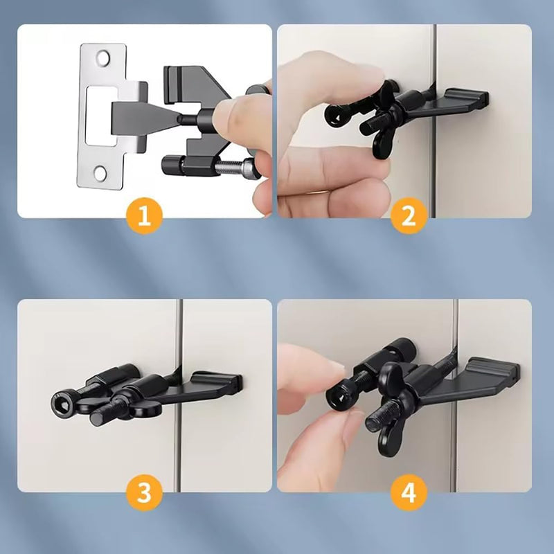 Portable Door Lock Upgraded Stoppers, Hotel Doors Locks for Travelers Safety Locker Jammer Security Devices from Rooms Inside Travel Home Apartment Bedrooms Essentials Reinforcement for Women 1 Pack - NewNest Australia