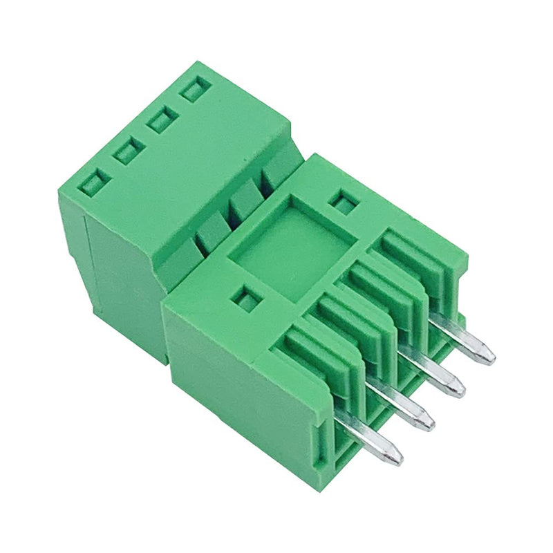 5Set 4-Pin 125V 4A 2.54mm 0.1" Pitch PCB Mount Screw Terminal Block Connector for 26-18AWG Cable 2.54mm-4-Pin
