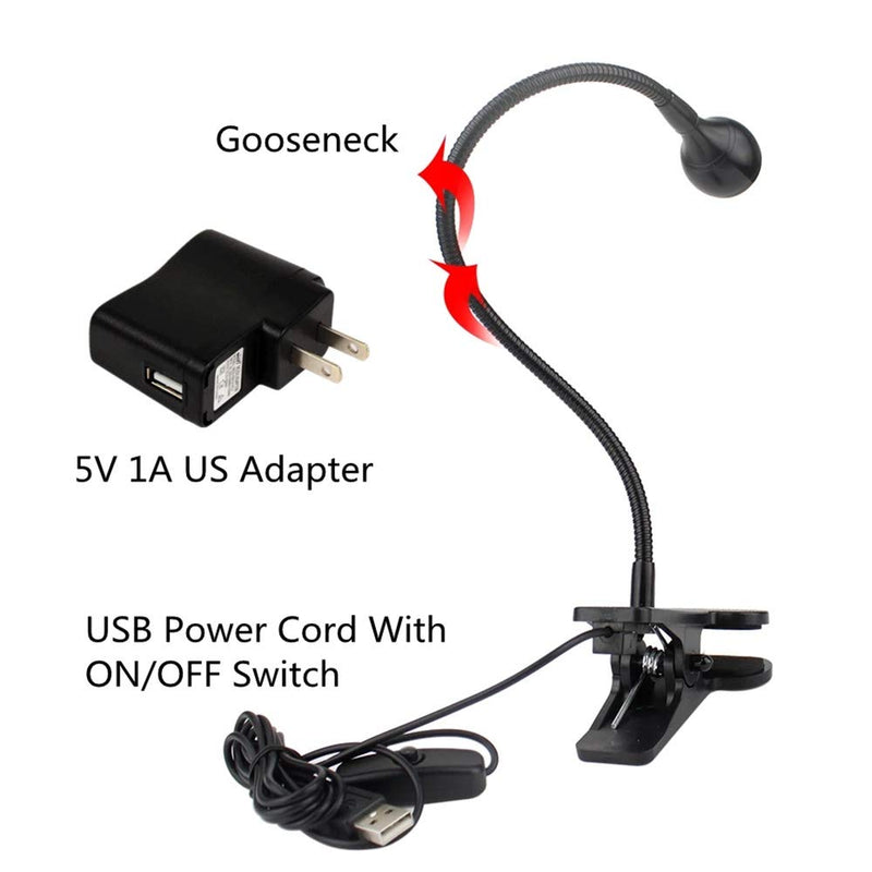 3W 395NM LED Black Light, Flexible Gooseneck UV Blacklight for Satin Detection, Lamp for Blacklight Poster, Blacklight Party, Ultraviolet Curing Lamp for Fluorescent Paint