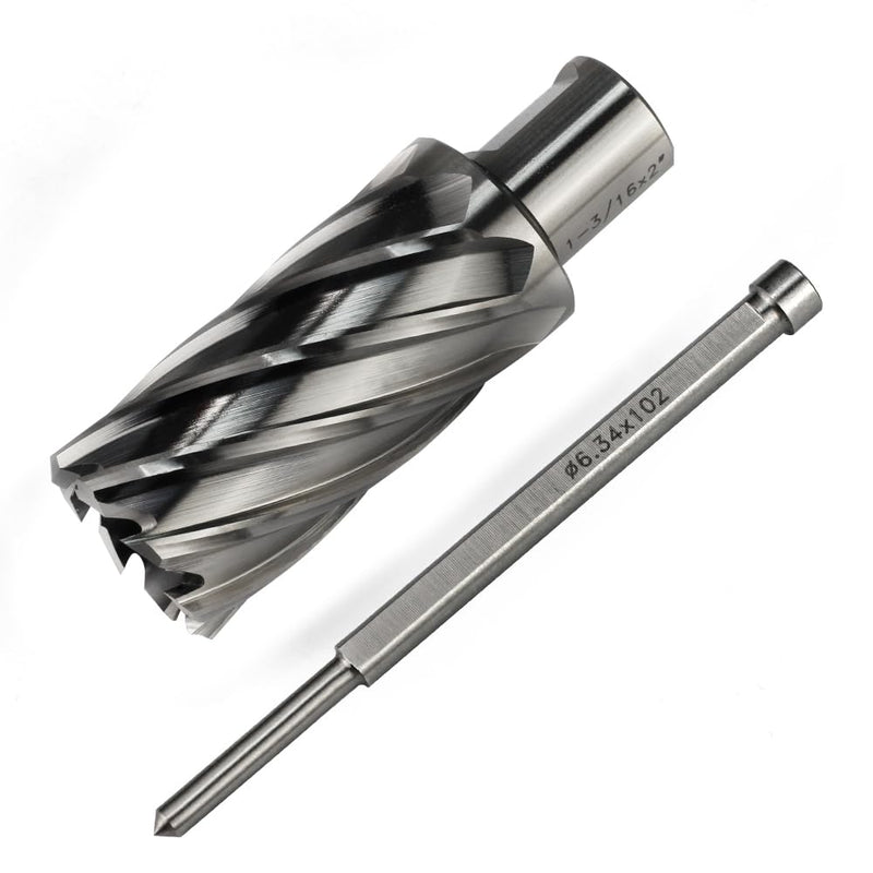OSCARBIDE 1-3/16" x 2" HSS Annular Cutter 3/4" Weldon Shank Mag Drill Bit | 2 Flat Shank | 1-3/16"Cutting Diameter | 2"Cutting Depth | Burr-Free Holes | Rapid Chip Removal | Precision Ground Edges