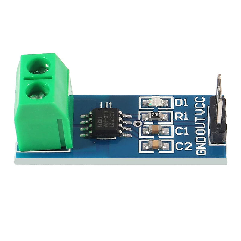 5pcs ACS712 30A Range Current Sensor Module Detector ACS712ELC 5A 20A 30A Amps Amperage (5A)