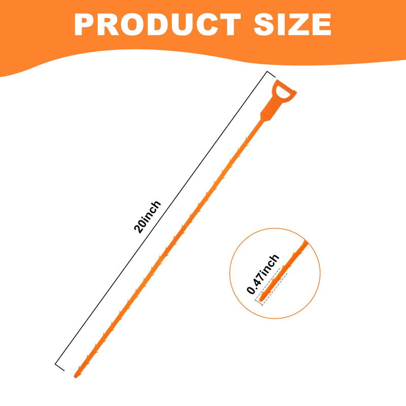 Drain Clog Remover, Effective Drain Snake Hair Drain Clog Remover, Ideal Drain Cleaner For Sinks, Showers, And Tubs - Flexible And Durable 4Pack 20inch Length For Easy Use.