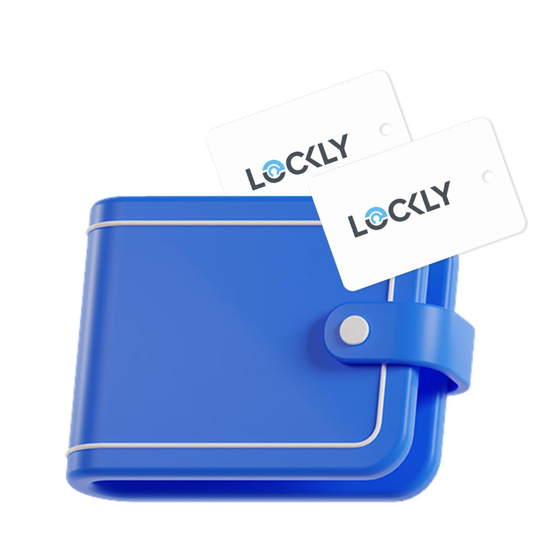 Lockly Smart RFID Cards, Complement Smart Locks PGD728FC & PGD628FC,13.56MHz RFID Key Fob RFID Card Smart Lock, Smart Cards for Keyless Entry Door Lock - 3pcs White