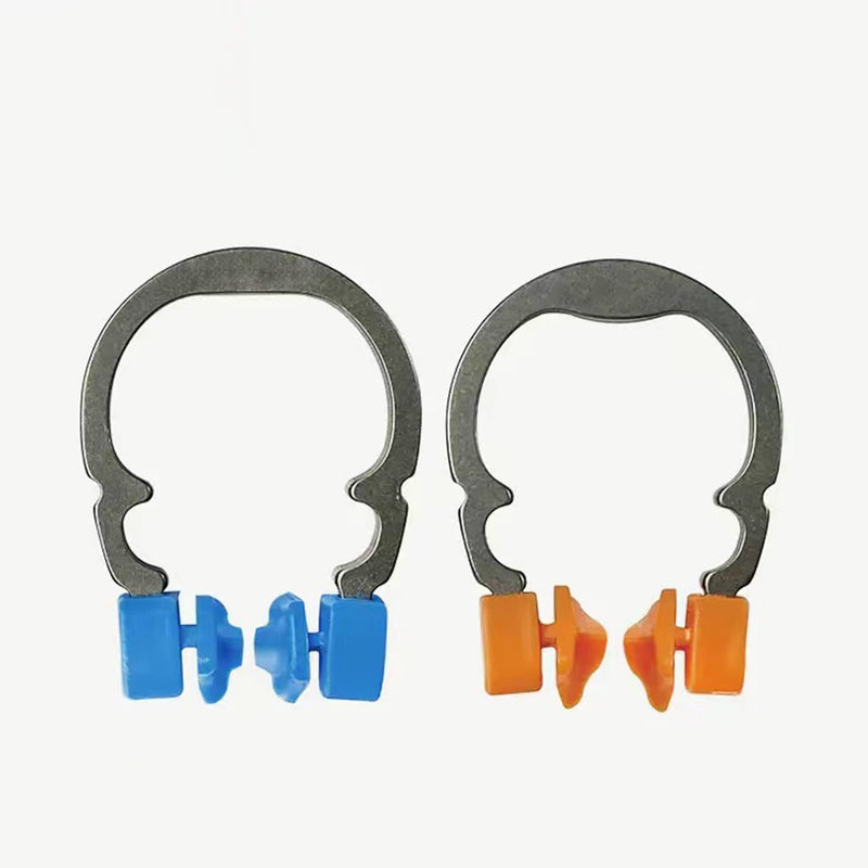 Dental Sectional Contoured Matrix Ring, Autoclavable Dental Nickel Titanium Clamp Clip Ring, Dental Sectional Matrix Ring, Elastic Clamping Ring Separator Ring. (Blue) Blue