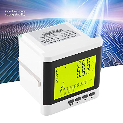 FTVOGUE Multi Function Three Phase Programmable Power Meter Electric Digital LED Ammeter Voltmeter,Electric Energy and Measuring Instruments