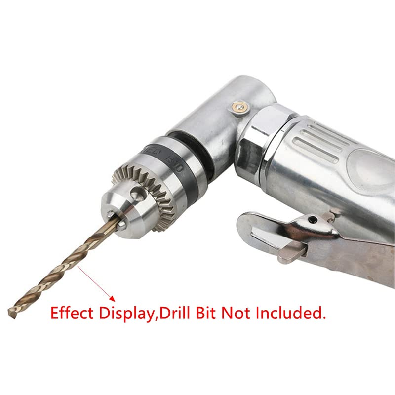 VIGAN Portable 1/4'' 90 Degree Air Drill Pneumatic Right Angle Drill Pistol Drill Power Screwdriver