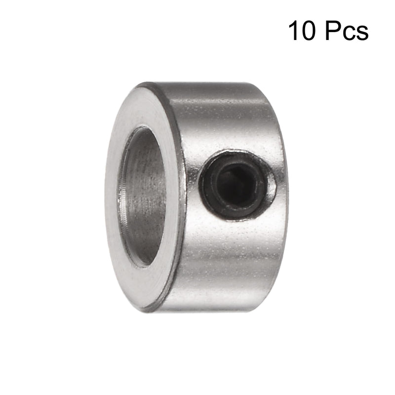 uxcell 10pcs Set Screw Collars 8mm Bore Shaft Collars, 14mm OD, 7mm Width, Landing Gear Stopper Wheel Collar