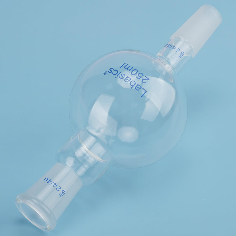 Labasics 250ml Glass Chromatography Reservoir, Borosilicate Glass for Chromatography Experiments 250 ml