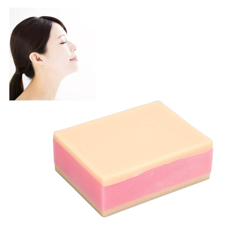 Suture Training Model, Silicon Skin Suture Pad Refill Suture Practice Pad for Suture Kit, 2 Silicone Skin Layers Surgical Skin Injection Practice Pad for Students Doctors