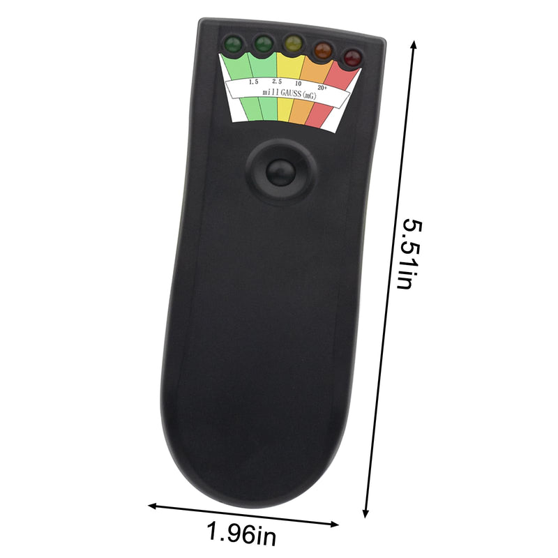 Rechargeable EMF Detector for Ghost Hunting with 5 Level LED Portable Handheld Magnetic Field Detector Ghost Hunting Equipment Electromagnetic Paranormal Equipment Tester Up to 20 + MG 1 Pack