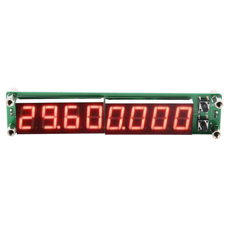 Walfront 8LED H RF Frequency Counter Cymometer Tester Module 0.1 to 1000MHz (Backlit Font red) Backlit Font Red