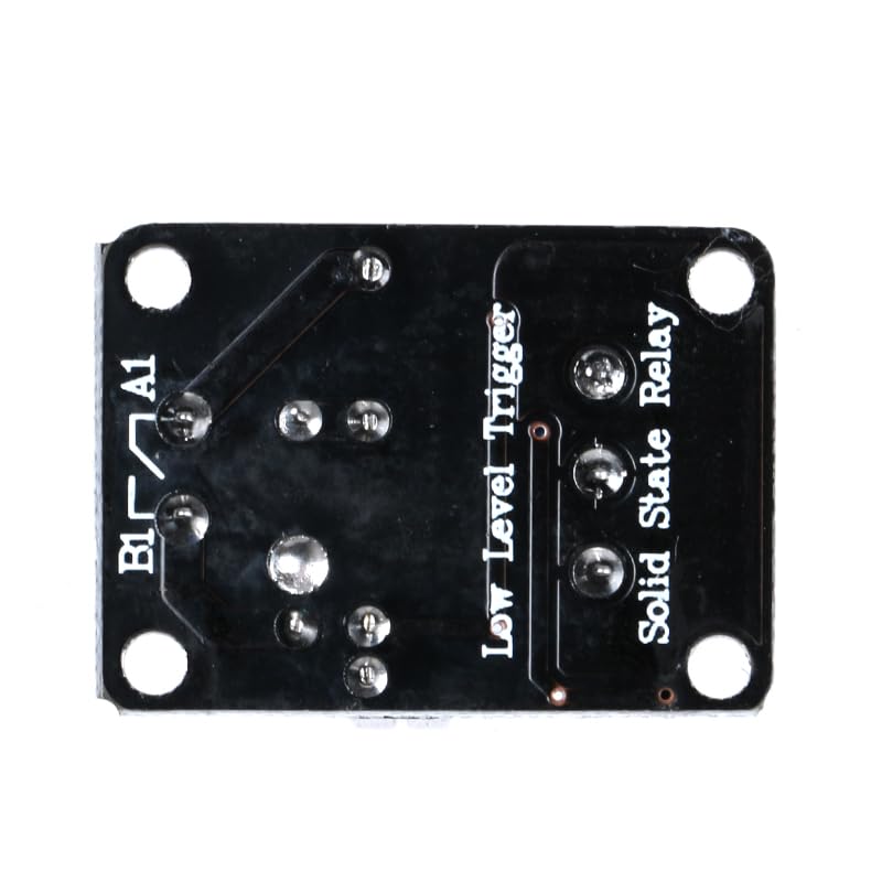 2Pcs 5V 2A Solid State Relay Module 1 Channel Low Level Trigger 250V2A SSR Durable DIY AC Solid State Relay Board with Fuse for Arduino