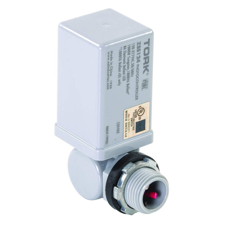 TORK ZSS124 Electronic Photocontrol Stem & Swivel-Advanced LongLife ZeroCross-Instant Response-8A LED Rated-105-305V, 1 Count (Pack of 1)