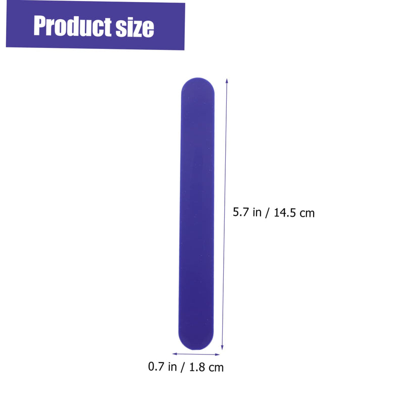 25Pcs Flavored Plastic Tongue Depressors Professional Stirring Sticks for Clinics Medical Use and Crafts Tongue Stabilizing Device for Oral Care 14.5X1.8CM Dark Blue